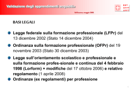 Validazione degli apprendimenti acquisiti