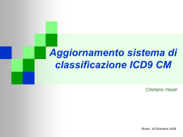 LA SCHEDA DI DIMISSIONE OSPEDALIERA