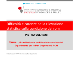 - Undicesima Conferenza Nazionale di Statistica