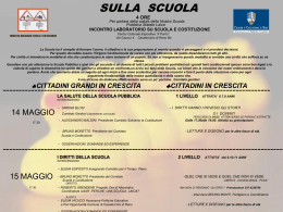 SULLA SCUOLA - Comune di Bologna