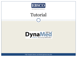 DynaMed - EBSCO Support