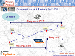 Slide sul servizio di informazione radiofonica sulla FIPILI (ppt