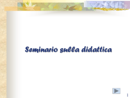 La progettazione didattica