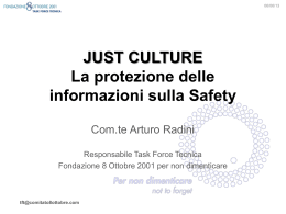 La protezione delle informazioni sulla safety