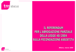 scarica il sondaggio ABACUS in formato Powerpoint