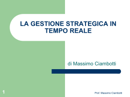 La gestione strategica in tempo reale