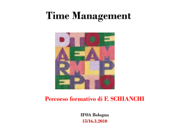 Trova il tempo di lavorare