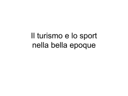 Il turismo nella bella epoque - Universit&agrave; degli Studi di Teramo