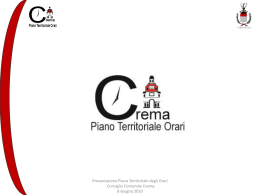 Workshop: &ldquo;Pi&ugrave; tempo al tempo&rdquo; Il Piano Territoriale