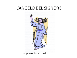 l`angelo del signore va dai pastori