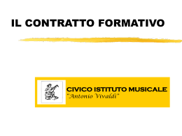 Il Contratto formativo dell`Istituto Vivaldi