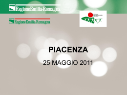 Slide Conferenza - Provincia di Piacenza
