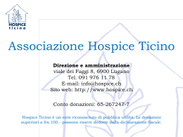 Qualità di vita - Associazione Hospice Ticino