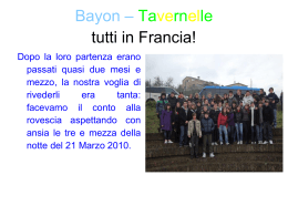 Bayon-Tavernelle... 1 pari - Istitutocomprensivopanicale.it