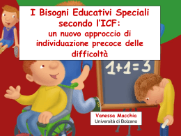 I Bisogni Educativi Speciali secondo l`ICF: un nuovo approccio di