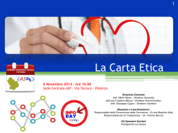 Scarica i contenuti della Carta Etica