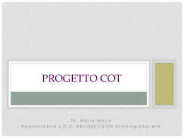 PROGETTO COT - Azienda ULSS 3