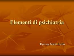 Elementi di psichiatria - Scuola CASH di D´Addio Dario