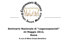 MARIA GRAZIA BERTELLONI_COORDINAMENTO NAZIONALE UTENTI SALUTE