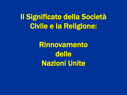 Rinnovamento delle Nazioni Unite