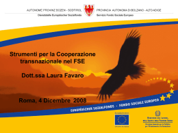 Coop. Transnazionale P.A.Bolzano