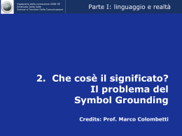 Symbol grounding - Emanuele Della Valle