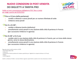 NUOVE CONDIZIONI DI POST-VENDITA DEI - Voyages-sncf