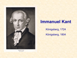 Immanuel Kant - I blog di Unica