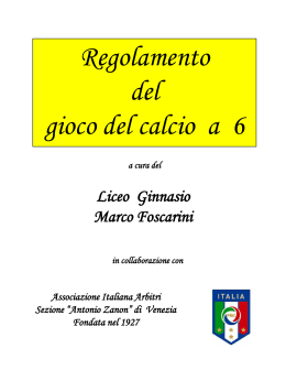 Scarica il regolamento ufficiale.