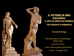 il Mito di Orfeo ed Euridice tra passato e presente