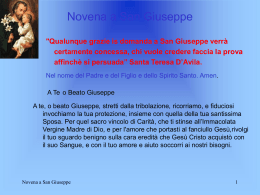 Novena a San Giuseppe