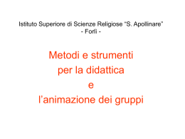 Istituto Superiore di Scienze Religiose “S. Apollinare” - Forlì -