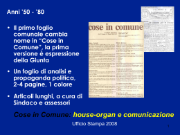 Cose in Comune - Comune di Sasso Marconi