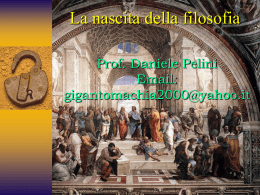 Il pensiero greco - L`essenza della Filosofia. Talete