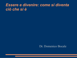 L` &ldquo;essere&rdquo;