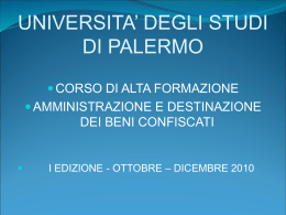 MODELLI DI CONFISCA - Dipartimento di Giurisprudenza