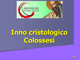 Inno Cristologico Colossesi