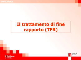 Il TFR cos`&egrave; &ndash; come si calcola