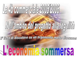 Economia sommersa - ITCG Enrico Mattei