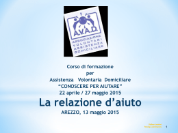 Scarica il documento - AVAD - Associazione Volontari Assistenza