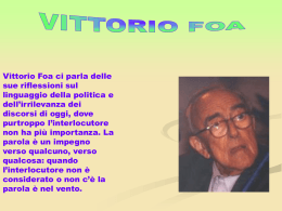 Foa Vittorio-Le parole della politica