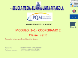 modulo: 2+1= cooperiamo 2