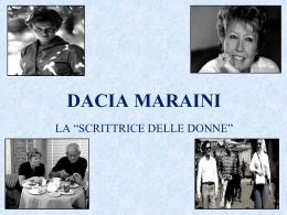 Dacia Maraini, scrittrice delle donne