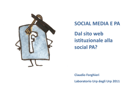 Quali social media? - Pubblica amministrazione di qualità