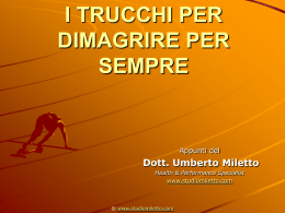 LA SCIENZA DEL DIMAGRIRE