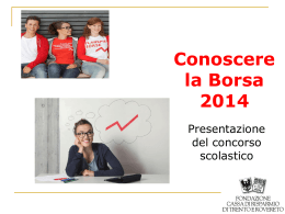 ppt - Fondazione Cassa di Risparmio di Trento e Rovereto