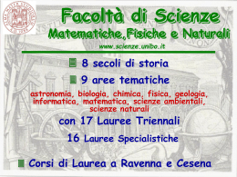 Laurea Triennale - Liceo Scientifico "E. Fermi"