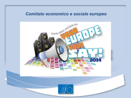 Il Comitato economico e sociale europeo