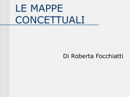 Le mappe concettuali