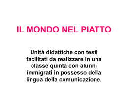 Il mondo nel piatto